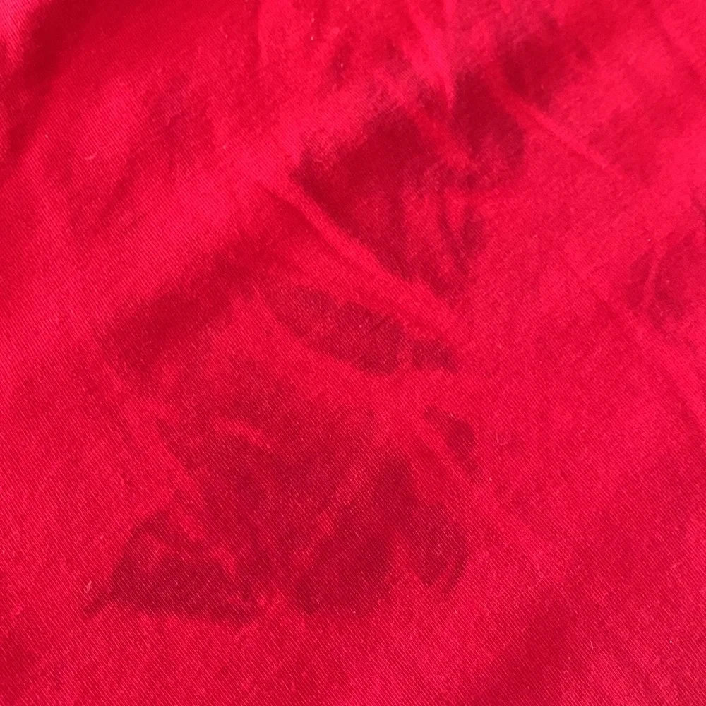 Get Your Jingle On LS Embroidered Tee L Red Holiday Christmas Festive Lagenlook